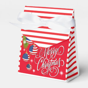 Patriotic Christmas - See Back  Favor Box