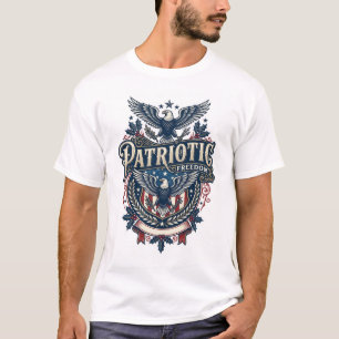 Patriotic Christmas Vector Graphic Tee (2)