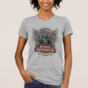 Patriotic Chrome Reaper Dark Patriot Skeleton & Re T-Shirt