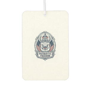 Patriotic Church Camp Vector Graphic Tee Air Freshener