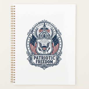 Patriotic Church Camp Vector Graphic Tee Planner