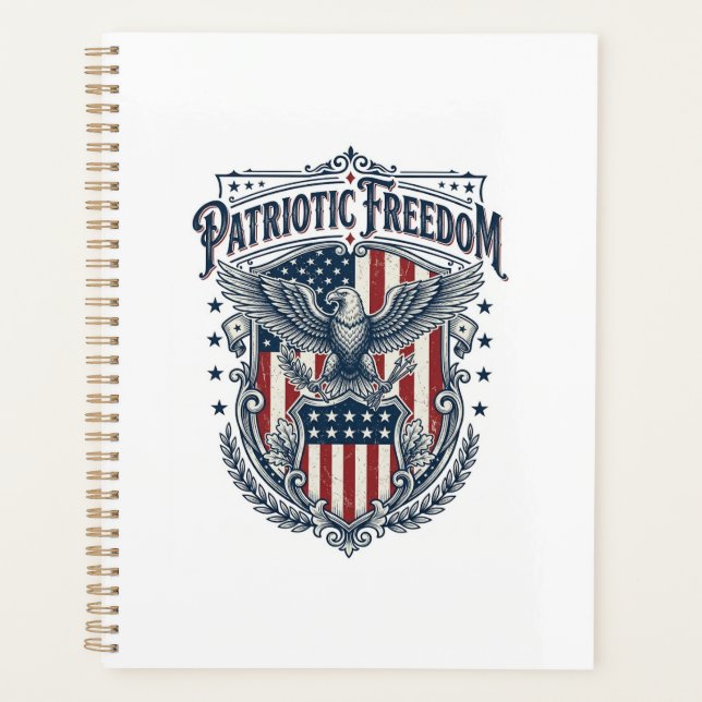 Patriotic City Pride Series Vector Graphic Tee Planner (Front)