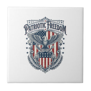 Patriotic City Pride Series Vector Graphic Tee Tile