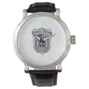 Patriotic City Pride Series Vector Graphic Tee Watch