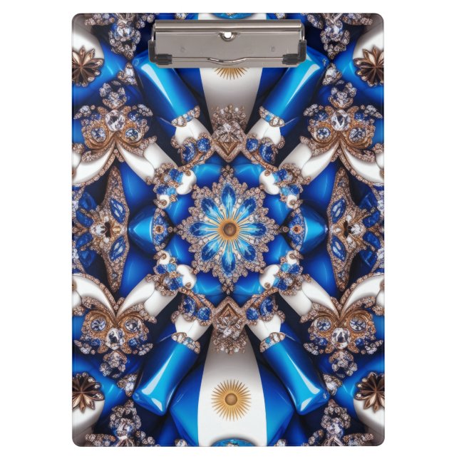 Patriotic Clipboard with Argentinian Colours (Front)