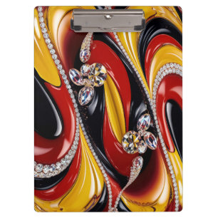 Patriotic Clipboard with Belgian Colours