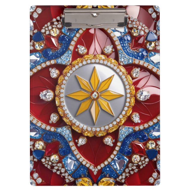Patriotic Clipboard with Colombian Colours (Front)