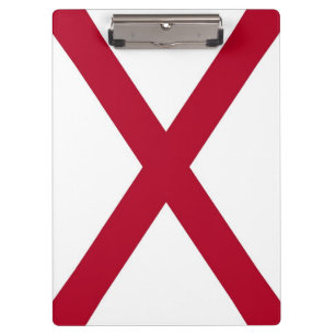 Patriotic Clipboard with flag of Alabama, USA