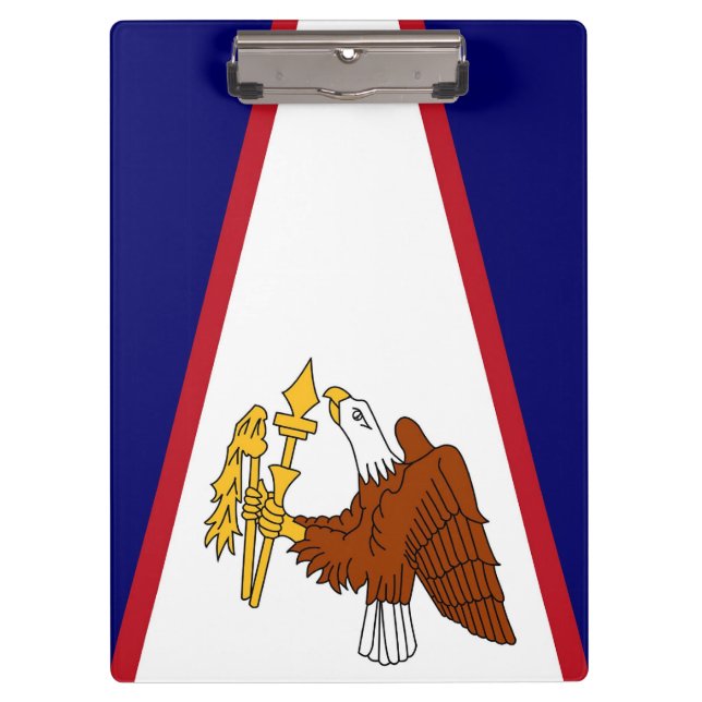 Patriotic Clipboard with flag of American Samoa (Front)