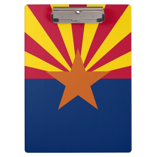 Patriotic Clipboard with flag of Arizona, USA (Front)