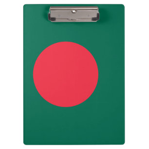 Patriotic Clipboard with flag of Bangladesh
