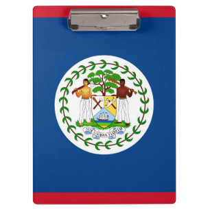 Patriotic Clipboard with flag of Belize