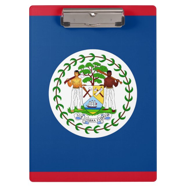 Patriotic Clipboard with flag of Belize (Front)