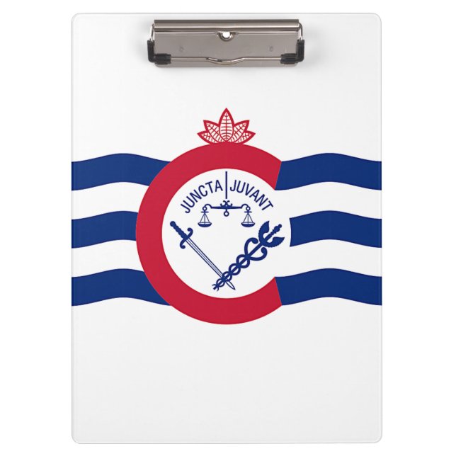Patriotic Clipboard with flag of Cincinnati, USA (Front)