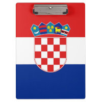 Patriotic Clipboard with flag of Croatia
