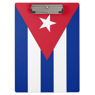 Patriotic Clipboard with flag of Cuba