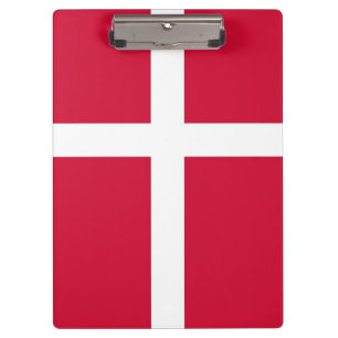 Patriotic Clipboard with flag of Denmark
