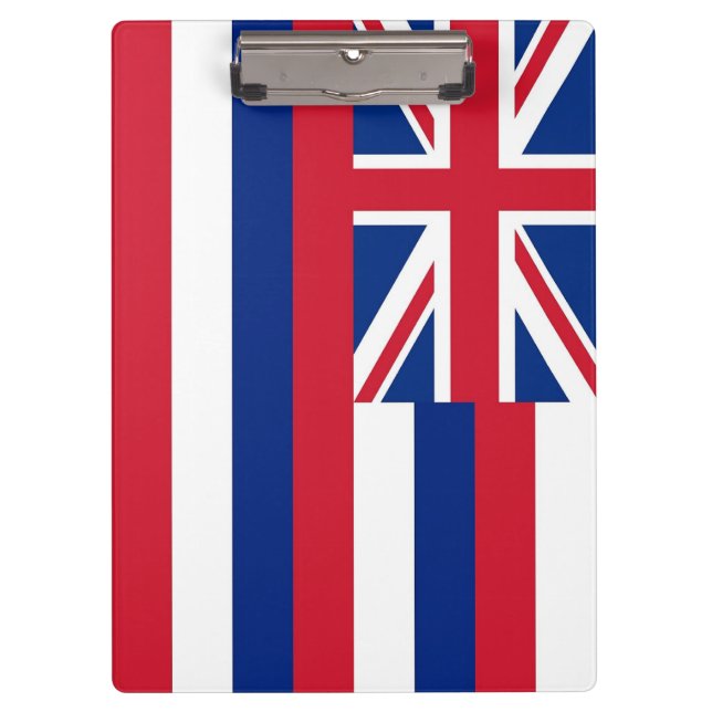 Patriotic Clipboard with flag of Hawaii, USA (Front)