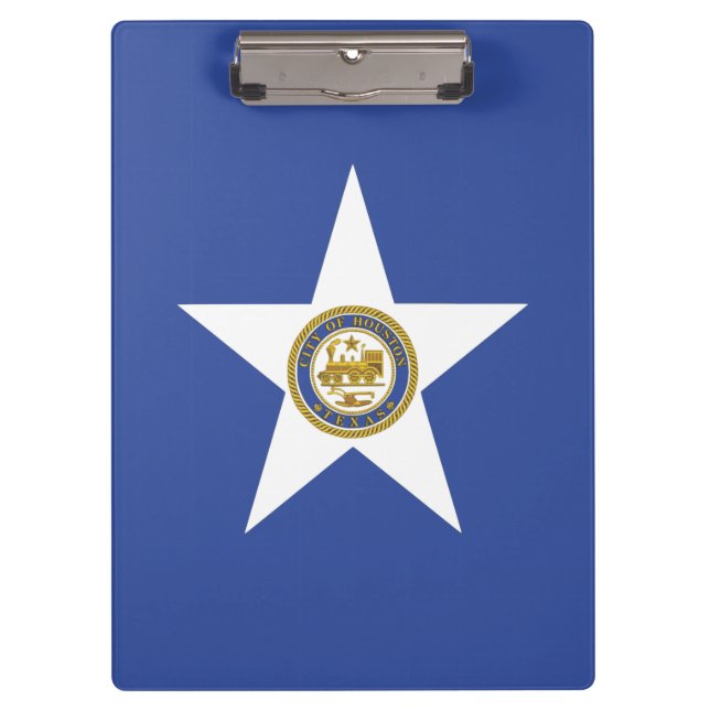 Patriotic Clipboard with flag of Houston (Front)