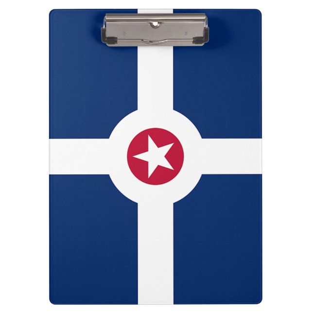 Patriotic Clipboard with flag of Indianapolis, USA (Front)