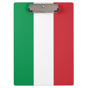 Patriotic Clipboard with flag of Italy