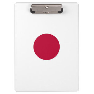 Patriotic Clipboard with flag of Japan