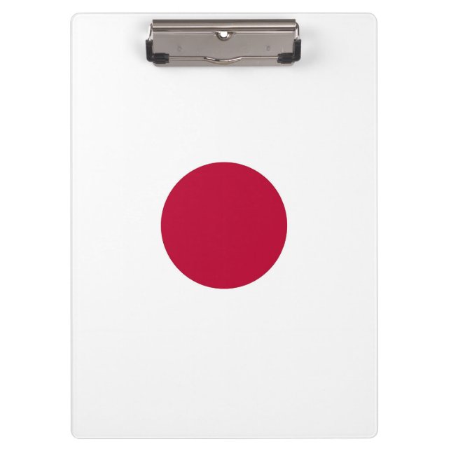 Patriotic Clipboard with flag of Japan (Front)