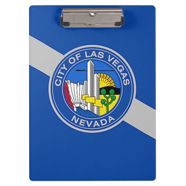Patriotic Clipboard with flag of Las Vegas, USA (Front)