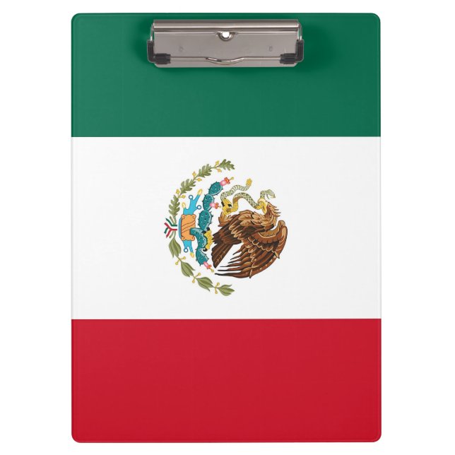 Patriotic Clipboard with flag of Mexico (Front)