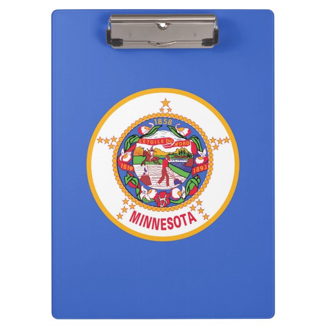 Patriotic Clipboard with flag of Minnesota, USA (Front)