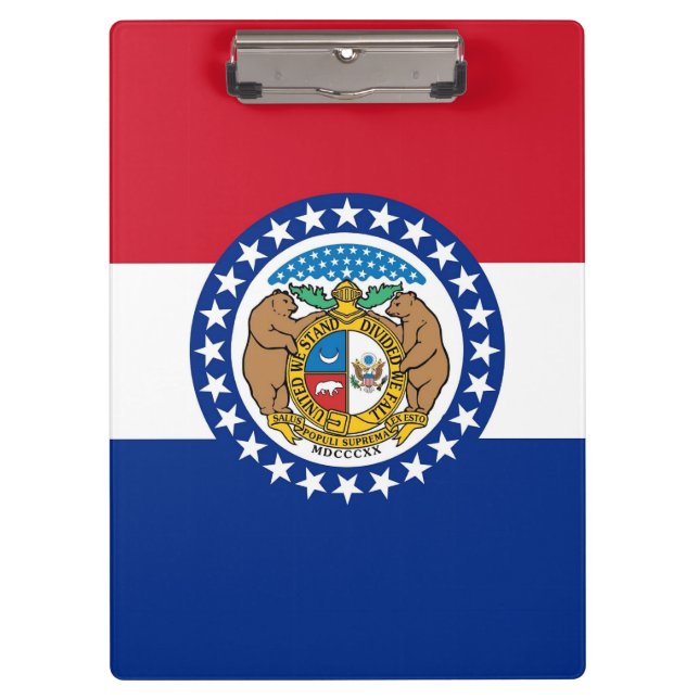 Patriotic Clipboard with flag of Missouri, USA (Front)