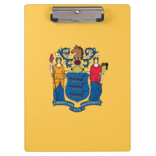 Patriotic Clipboard with flag of New Jersey, USA