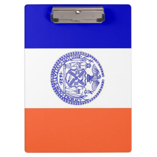 Patriotic Clipboard with flag of New York City