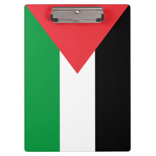 Patriotic Clipboard with flag of Palestine