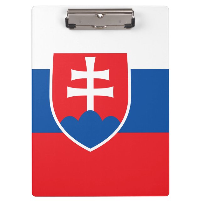 Patriotic Clipboard with flag of Slovakia (Front)