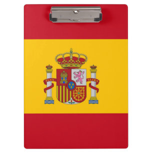 Patriotic Clipboard with flag of Spain