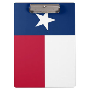 Patriotic Clipboard with flag of Texas, USA
