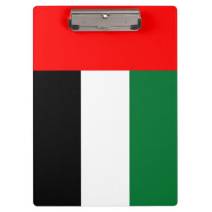 Patriotic Clipboard with flag of UAE