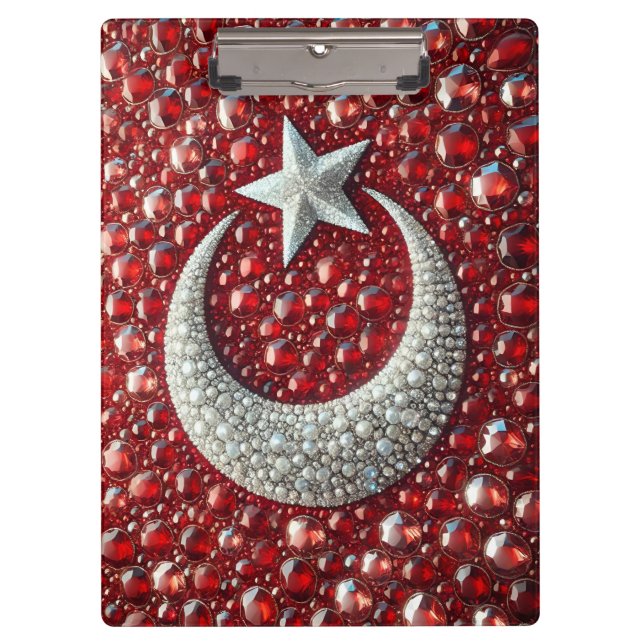 Patriotic Clipboard with Turkish Colours (Front)
