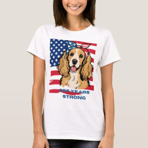Patriotic Cocker Spaniel  T-Shirt