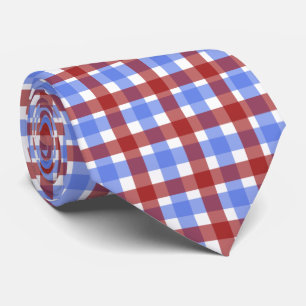 Patriotic Colourful Father's Day Tie Plaid