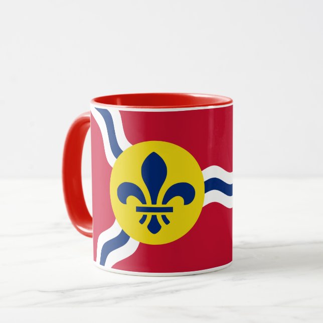 Patriotic Combo Mug with flag of St. Louis (Front Left)