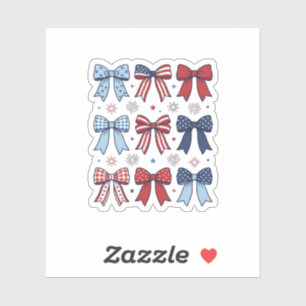 Patriotic Coquette Bows Vintage Vector Design_1