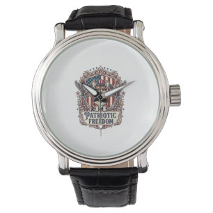 Patriotic Corgi Vector Graphic Tee_1 Watch