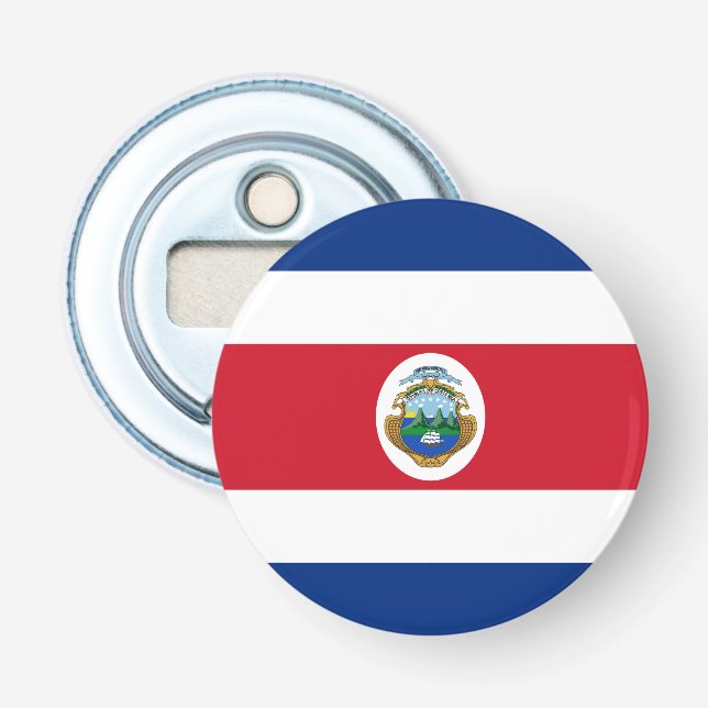 Patriotic Costa Rica Flag Bottle Opener (Front)