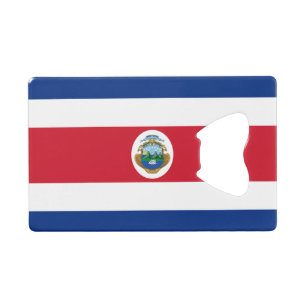 Patriotic Costa Rica Flag Credit Card Bottle Opener