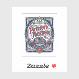 Patriotic Cottage Garden Vector Graphic Tee