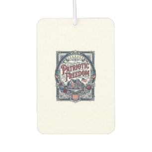 Patriotic Cottage Garden Vector Graphic Tee Air Freshener