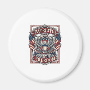 Patriotic County Parade Vector Graphic Tee_1 Magnet