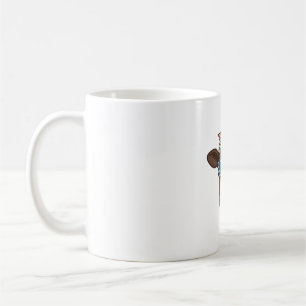 Patriotic Cow Head Sunglasses Vintage Design_1 Coffee Mug